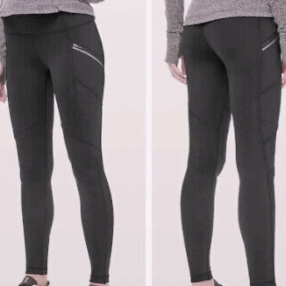 Lululemon Toasty Tech Tight Zip Pocket Leggings